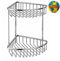 Rổ góc phòng tắm inox 304 2 tầng