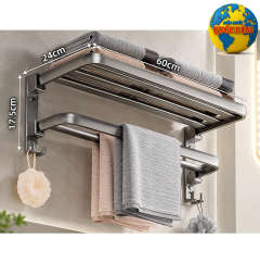 Giá kệ máng khăn treo nhà tắm 60 cm