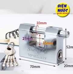 Ổ khóa cửa cầu ngang cỡ lớn 70MM