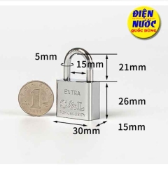 Ổ khóa cửa cỡ nhỏ 30MM