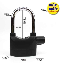 Ổ khóa chống trộm có báo động càng dài 70mm