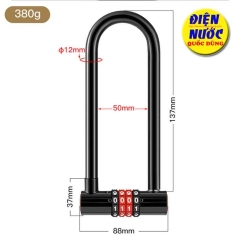 Ổ khóa số chữ U 4 số càng dài