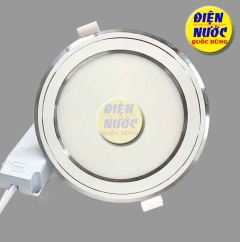 Đèn led âm trần Nanoco viền bạc 9W NSD096S110/094S110/093S110