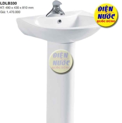 Chậu rửa mặt chân đứng giá rẻ TpHCM (Lavabo chân dài) & HƯỚNG DẪN LẮP ĐẶT