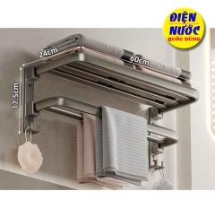 Giá kệ máng khăn treo nhà tắm 60 cm