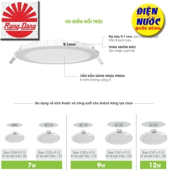 Đèn LED Âm Trần Rạng Đông Chính Hãng – Giá Tốt, Giao Nhanh
