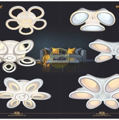 Đèn mâm led phòng khách hiện đại LED áp trần NC239D