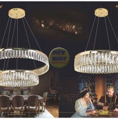 Đèn thả bàn ăn pha lê cao cấp 1 vòng giá rẽ NB3016A