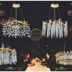 Trang trí đèn thả bàn ăn đẹp NB1009