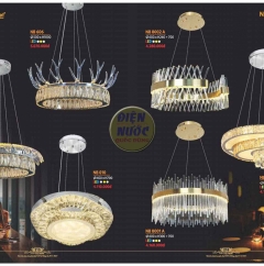 Đèn chùm thả bàn ăn Pha Lê LED NB012