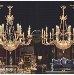 Đèn chùm đồng tân cổ điển NC1340/10+5