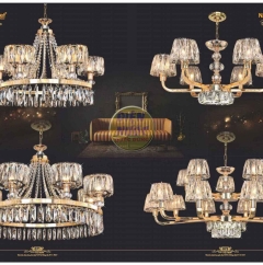 Đèn mâm pha lê trang trí phòng khách loại lớn NC9324/8