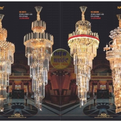 Đèn chùm pha lê thông tầng NC6538