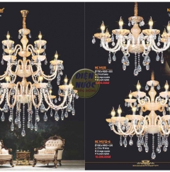 Đèn chùm treo bàn ăn 1 tầng loại nhỏ NC141/8 giá rẽ