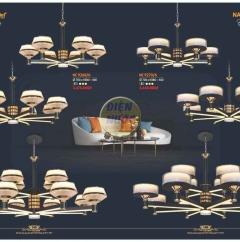  Đèn chùm LED hiện đại hợp kim Atimon NC9270/6