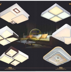 Giá đèn mâm led ốp trần vuông LED áp trần NC34812A