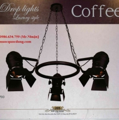 Đèn thả kiểu trang trí quán Cà Phê NB024/3