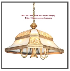 Đèn thả đơn bằng đồng trang trí  NB004