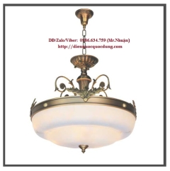 Đèn thả đơn giản bằng đồng trang trí 3 bóng NB1933A