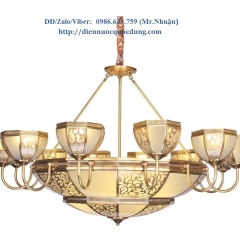 Đèn chùm nến đồng cao cấp NC2002/12