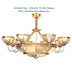 Đèn chùm nến đồng cao cấp NC2002/8