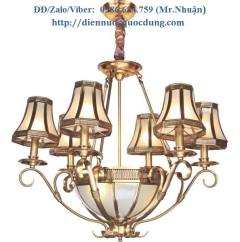 Đèn chùm nến đồng cao cấp NC20153/6