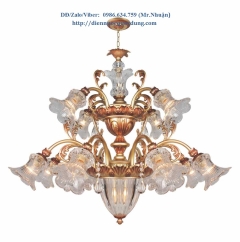  Đèn chùm xi đồng cổ điển NC2196/12