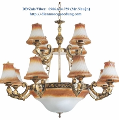  Đèn chùm xi đồng cổ điển NC5089/12