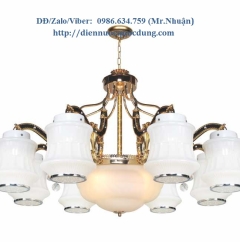 Đèn chùm xi đồng cổ điển NC6154/8