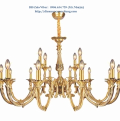 Đèn chùm nến đồng cao cấp  NC740/12+4