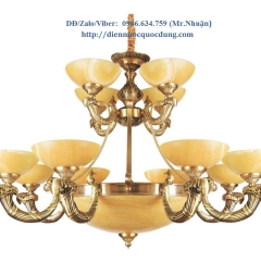 Đèn chùm nến đồng cao cấp NC742/12