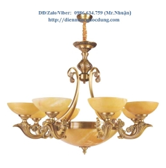 Đèn chùm nến đồng cao cấp NC743/8