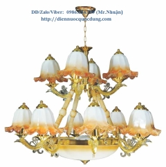  Đèn chùm xi đồng cổ điển NC8017/12