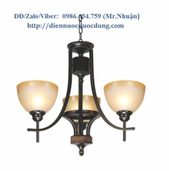  Đèn chùm xi đồng cổ điển NC8041/3