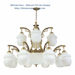  Đèn chùm xi đồng cổ điển NC8850/12