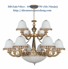 Đèn chùm xi đồng cổ điển NC9019/12D