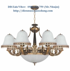  Đèn chùm xi đồng cổ điển NC9019/8C