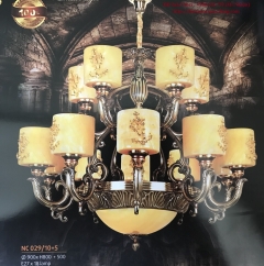Đèn chùm nến đồng cao cấp NC029/10+5
