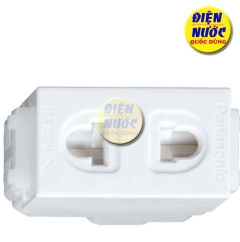 Ổ cắm đơn Panasonic  WIDE có màng che WEV1081SW