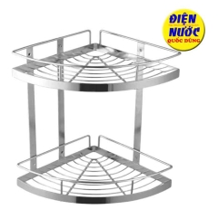 Kệ góc phòng tắm inox 304 2 tầng