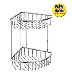 Rổ góc phòng tắm inox 304 2 tầng
