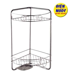 Kệ góc phòng tắm inox  2 tầng giá rẽ