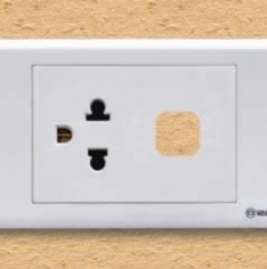 Ổ cắm đơn 3 chấu 16A và một lỗ - S18AUE/X