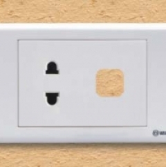 Ổ cắm đơn 2 chấu 16A và một lỗ S18AU/X