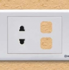 Ổ cắm đơn 2 chấu 16A và 2 lỗ - S18AU2/XX