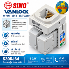 Ổ điện thoại S18 - Sino Vanlock S30RJ40