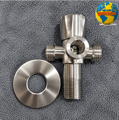 Van T cầu chia nước inox 304 cho vòi xit vệ sinh và bồn cầu
