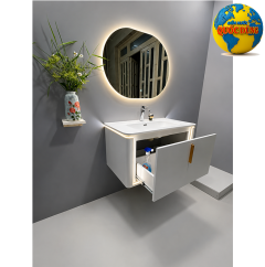 Tủ lavabo treo tường – Tủ lavabo hiện đại có đèn LED