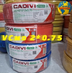 DÂY CÁP ĐIỆN ĐÔI MỀM CADIVI VCmd2x0.75 2x24