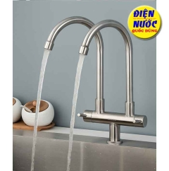 Vòi Rửa Chén Bát Nước Lạnh Đôi Cao Cấp
